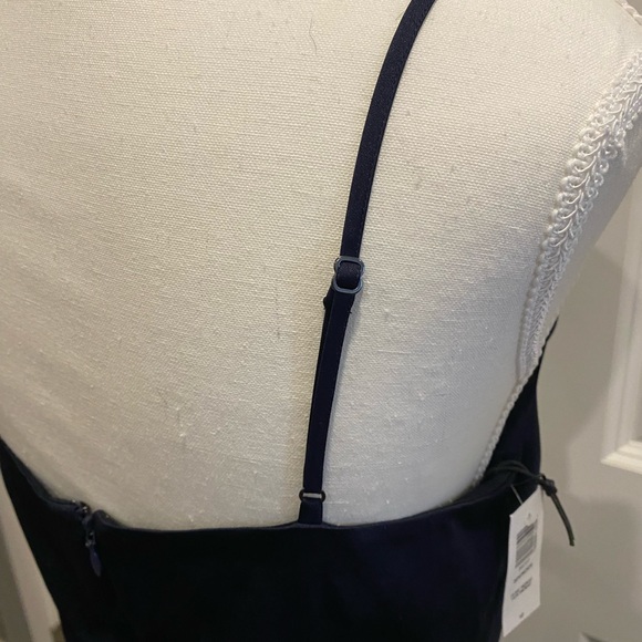 🤡BOGO🤡 NWT Spencer SUNDAY BEST Pure Indigo Satin Strapped Dress - Womens 10 - Picture 9 of 12